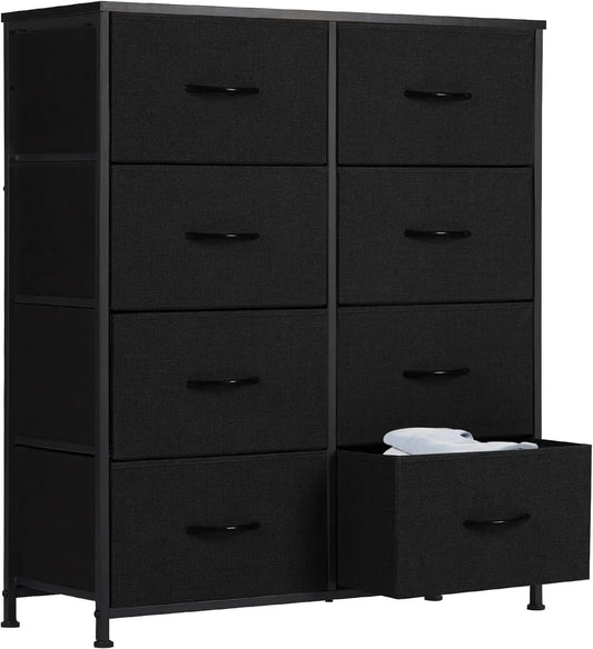 Dresser for Bedroom Drawer Organizer Storage Drawers, Fabric Storage Tower with 8 Drawers, Chest of Drawers