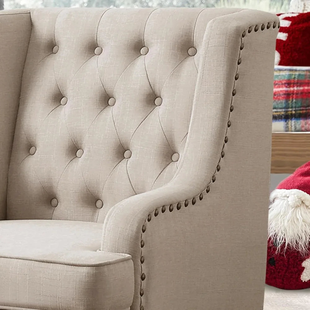 DAFIFY Amelia Modern Wingback Armchair Reading Sofa