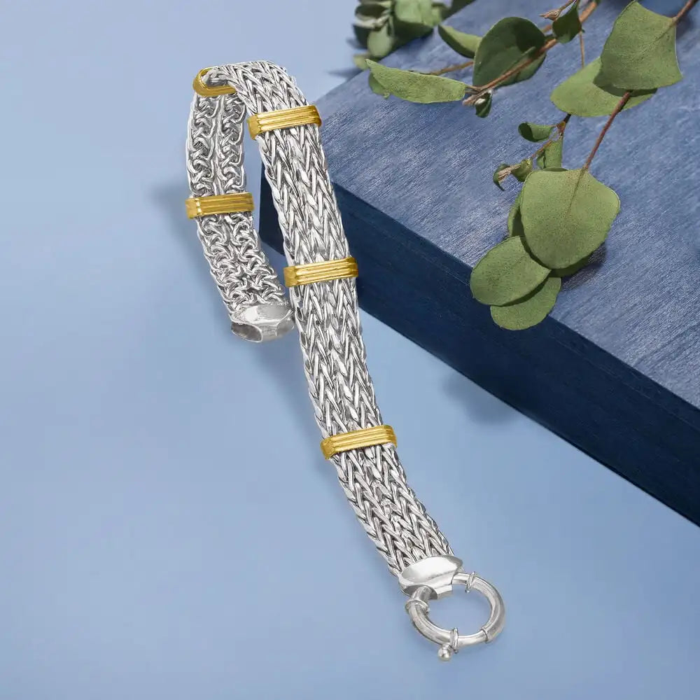 Sweet Blossoms Haven S925 Sterling Byzantine Bracelet Women