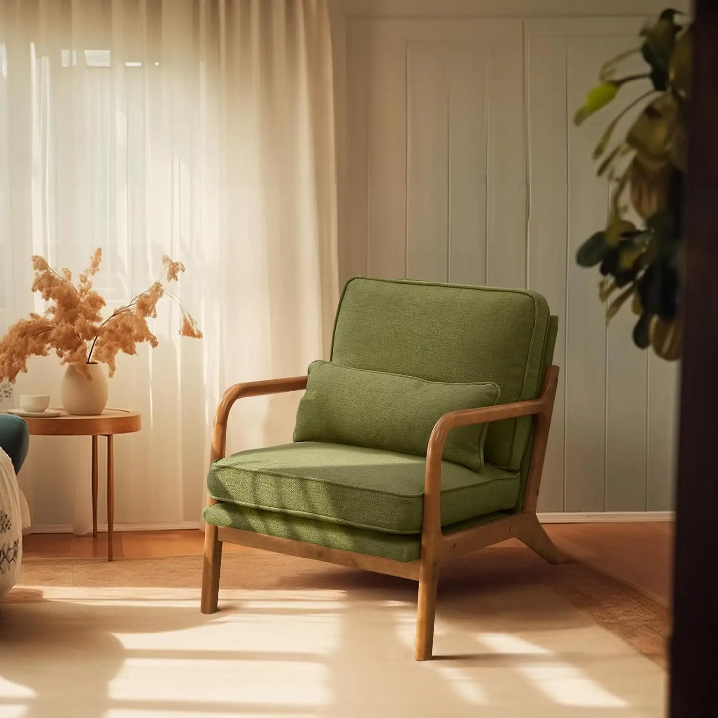 Guangbai Upholstered Mid Century Modern Lounge Chairs Set