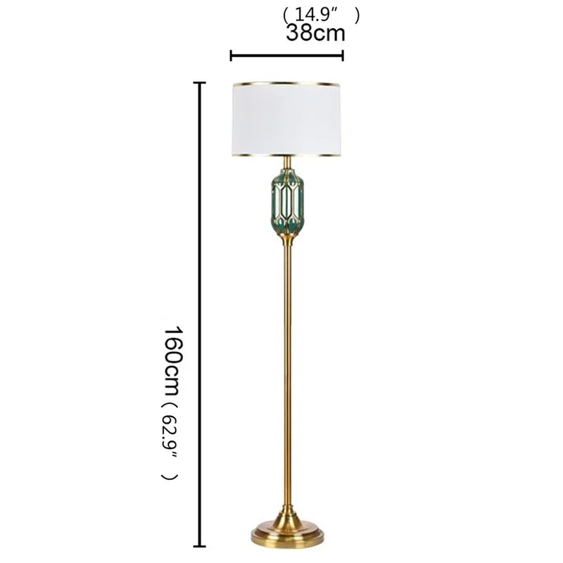 OUFULA Dorian Floor Lamp Modern LED Ceramic Decor Design
