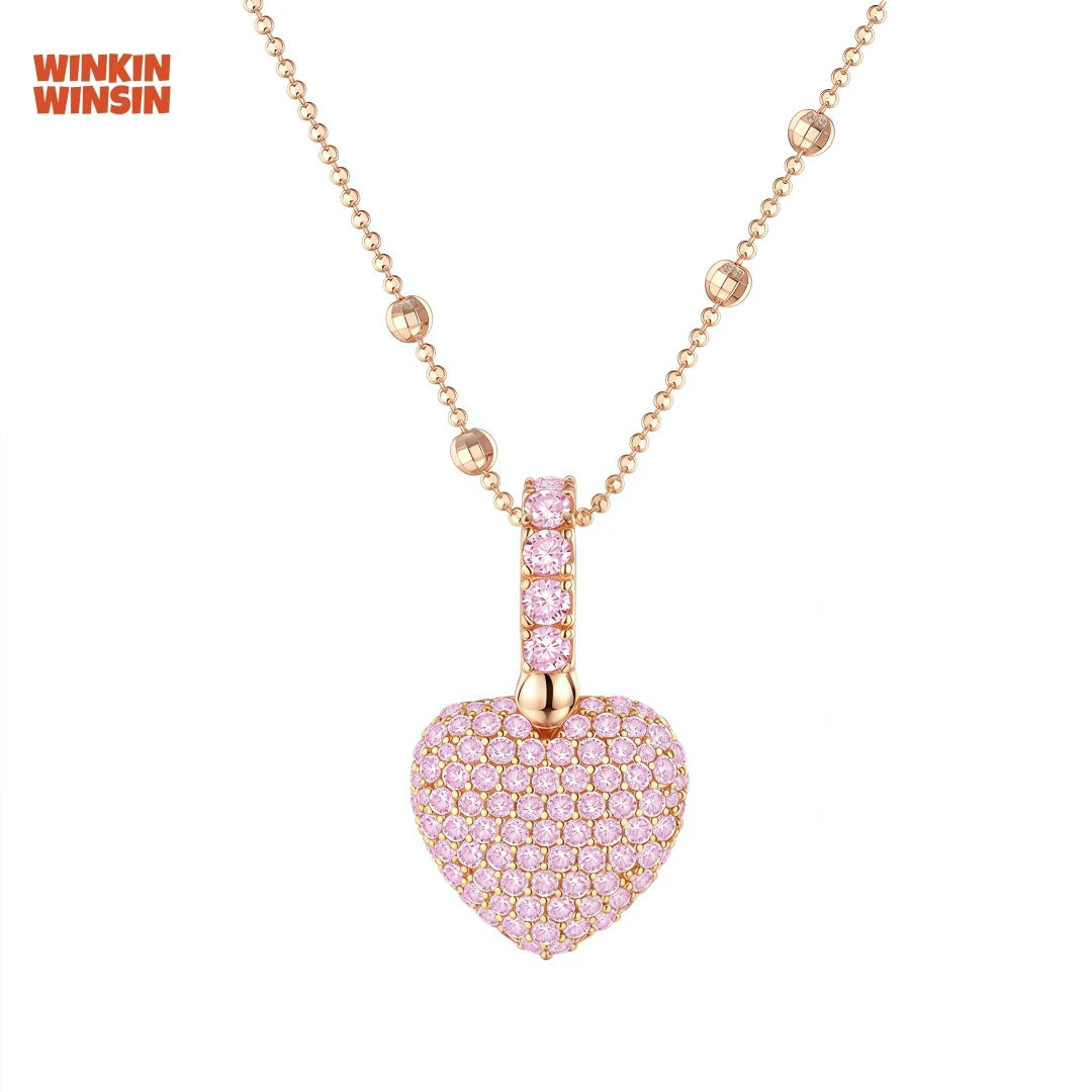 Winkin Winsin 18k Gold Plating Heart Pendant Necklace