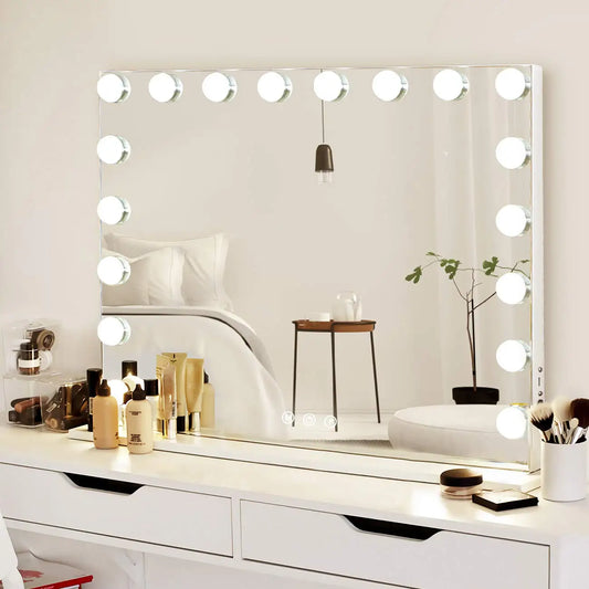 Hollywood Makeup Mirror 18 LED USB Port 3 Lighting Modes