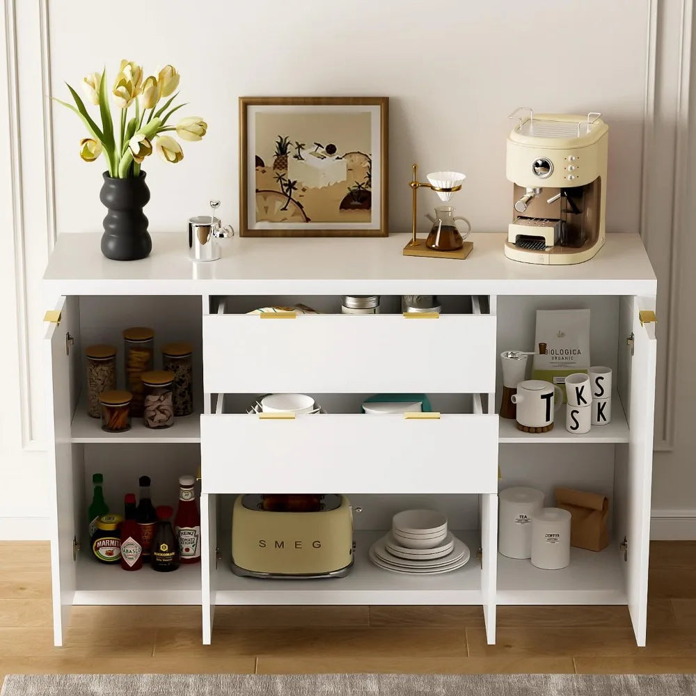 Chengwei Sideboard Buffet Cabinet With Adjustable Shelves