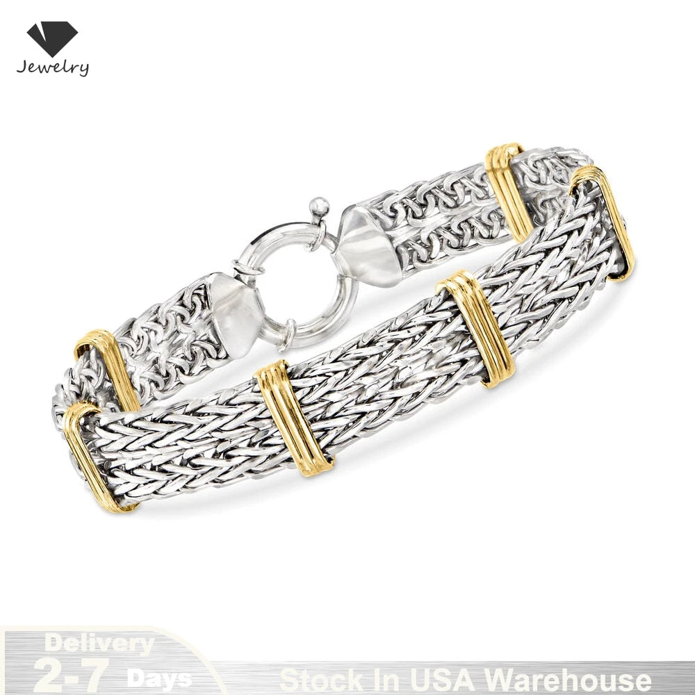 Sweet Blossoms Haven S925 Sterling Byzantine Bracelet Women