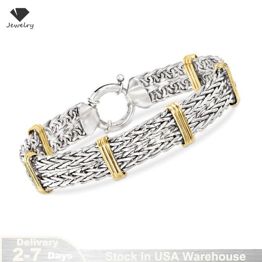 Sweet Blossoms Haven S925 Sterling Byzantine Bracelet Women
