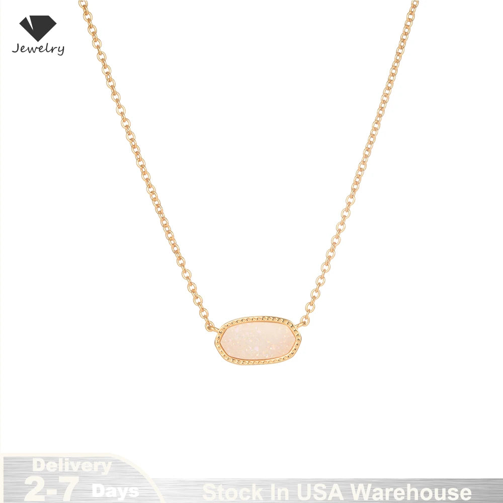 Sterling Silver 925 Crystal Pendant Necklace Chain