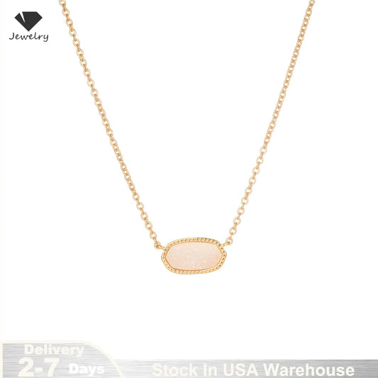 Sterling Silver 925 Crystal Pendant Necklace Chain
