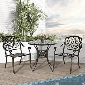 TANGXU All Weather Cast Aluminum Outdoor Patio Dining Set