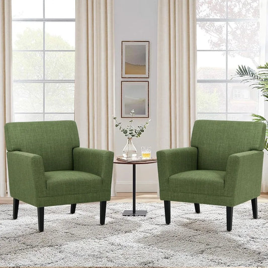 OEING Accent Chair Set of 2 Modern Upholstered Armchairs