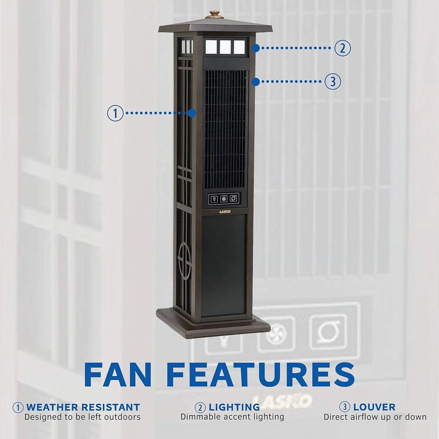 Hign-concerned Elegant Living Fan With Remote And Lighting