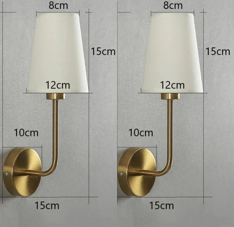 Nordic Minimalism Wall Lamps Modern Simple Linen Lampshade Elbow Wall Lights for Home Decor Living Room Stairs Lighting Fixtures