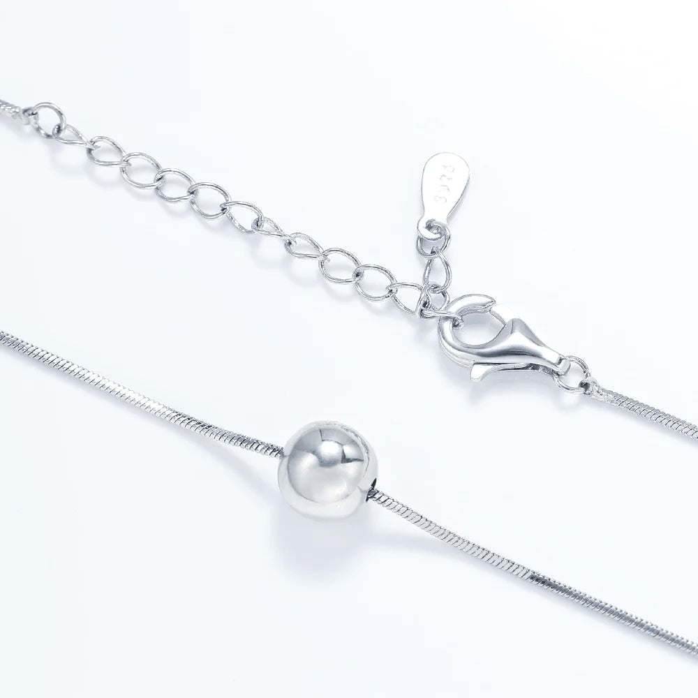 S925 Sterling Silver Necklace Hypoallergenic Women Jewelry