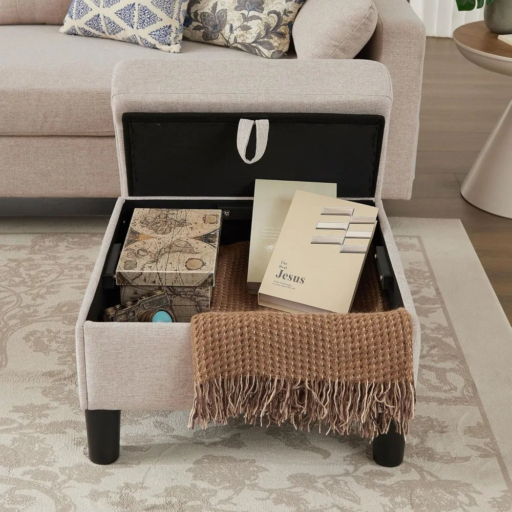TANGXU Convertible Sectional Sofa Ottoman Coffee Table
