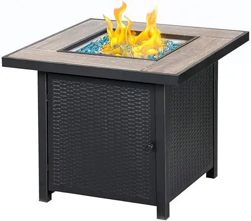 BALI OUTDOORS 50000 BTU Propane Fire Pit Table Outdoor