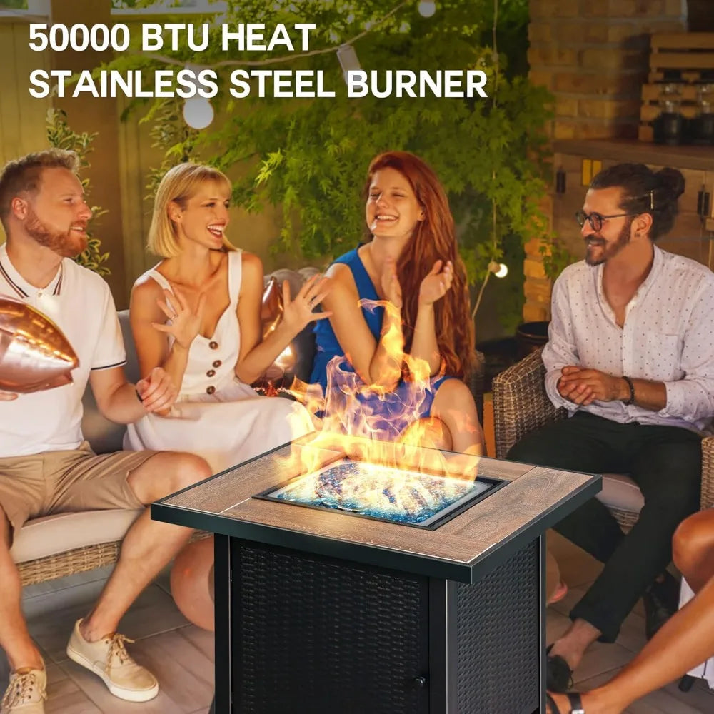 BALI OUTDOORS 50000 BTU Propane Fire Pit Table Outdoor