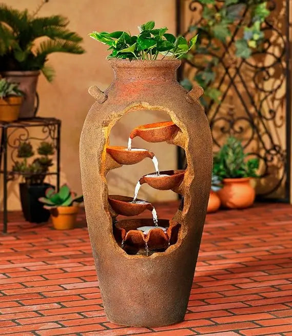 Universal Lighting and Decor Urn Waterfall Fountain LED