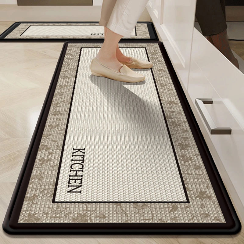 VIKAMA1/2Pcs 2025 New Kitchen Floor Mat Non-Slip Soft Noise Reduction Carpet Bathroom Bathroom Door Mat Home Decoration