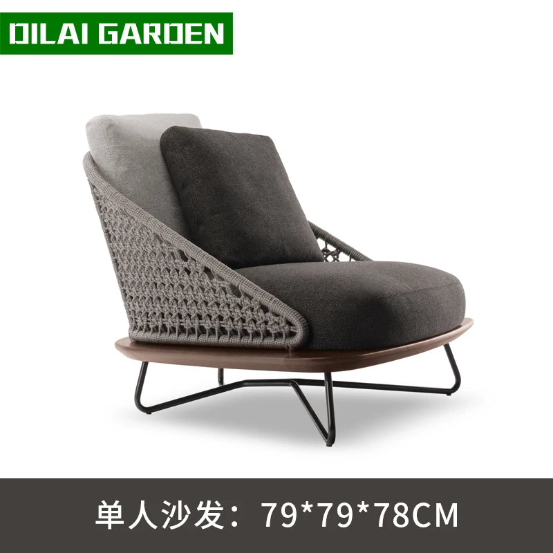 DUTRIEUX Lounge Terrace Sofa 3 Person Outdoor Furniture