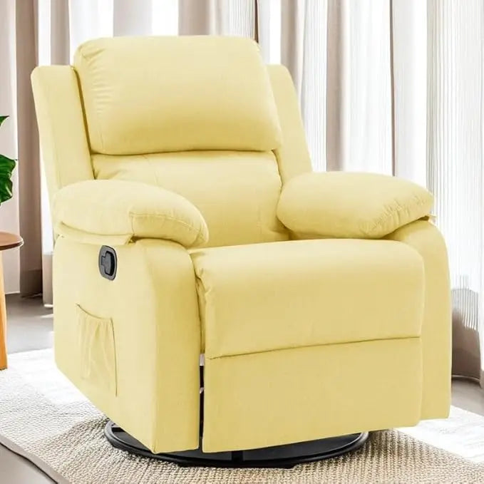 Masterpiece Recliner Chair 360 Swivel Rocker For Small Rooms