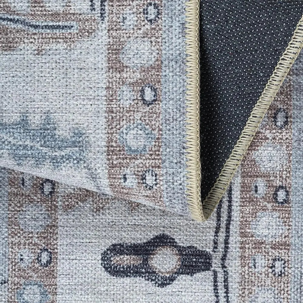 DIXSG Modern Oushak Runner Rug Vintage Turkish Oriental