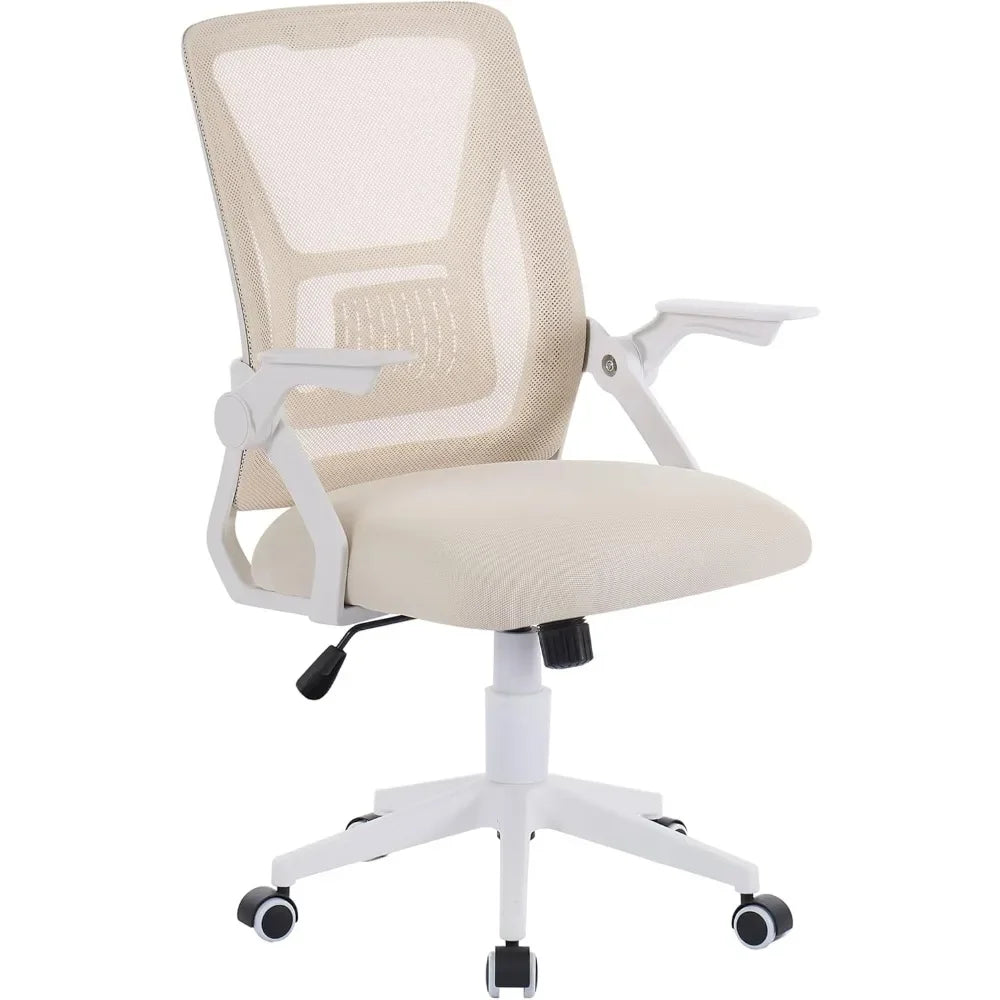Ergonomics Mid Back Swivel Office Chair With Adjustable Arms