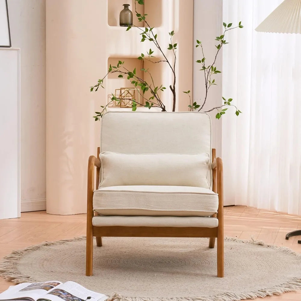 Guangbai Upholstered Mid Century Modern Lounge Chairs Set
