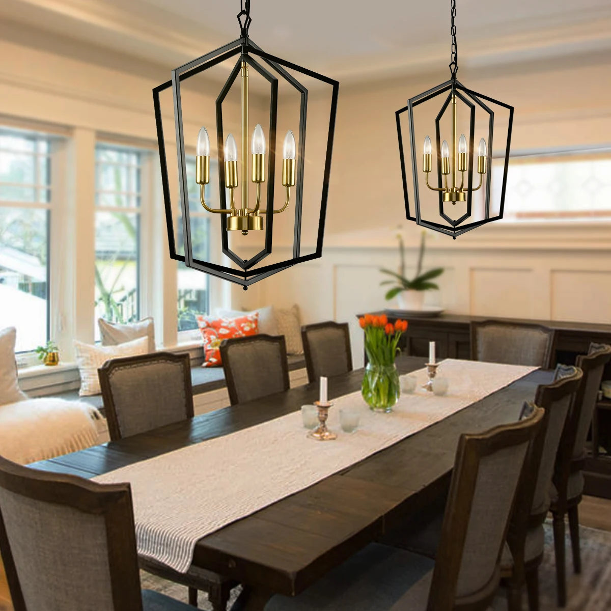LovingC 4 Light Farmhouse Chandeliers Pendant Lighting