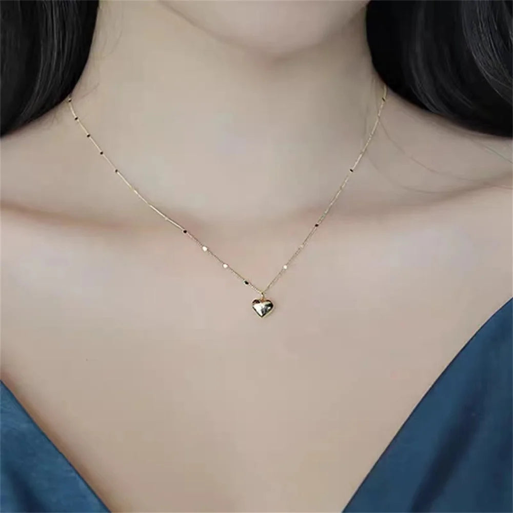 Zhejiang Simple Love Pendant Clavicle Chain Necklace