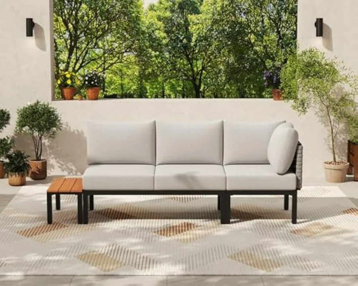 MKDKH Patio Conversation Set Outdoor Sectional Cushions