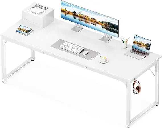55 Inch Modern Computer Desk for Home Office and Study Vintage Writing Desk