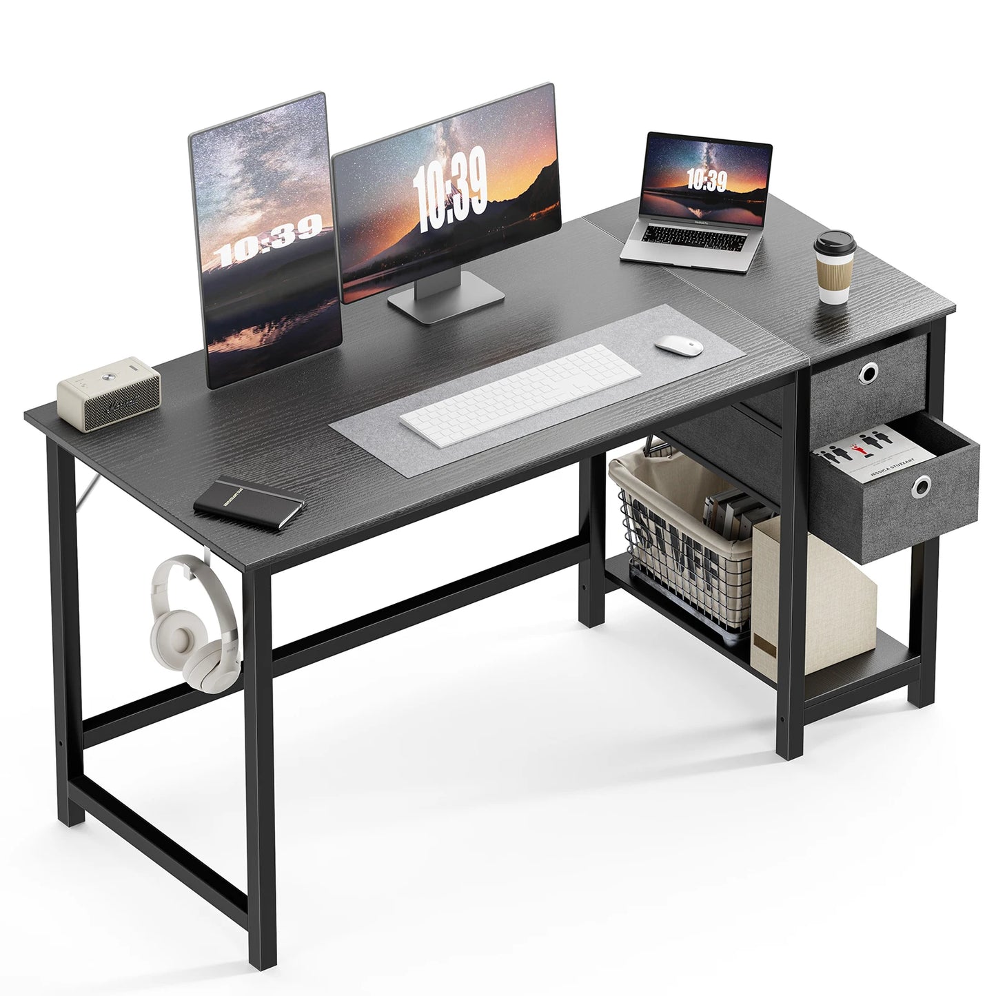 Sweet Blossoms Haven JHK Computer Desk With Drawers