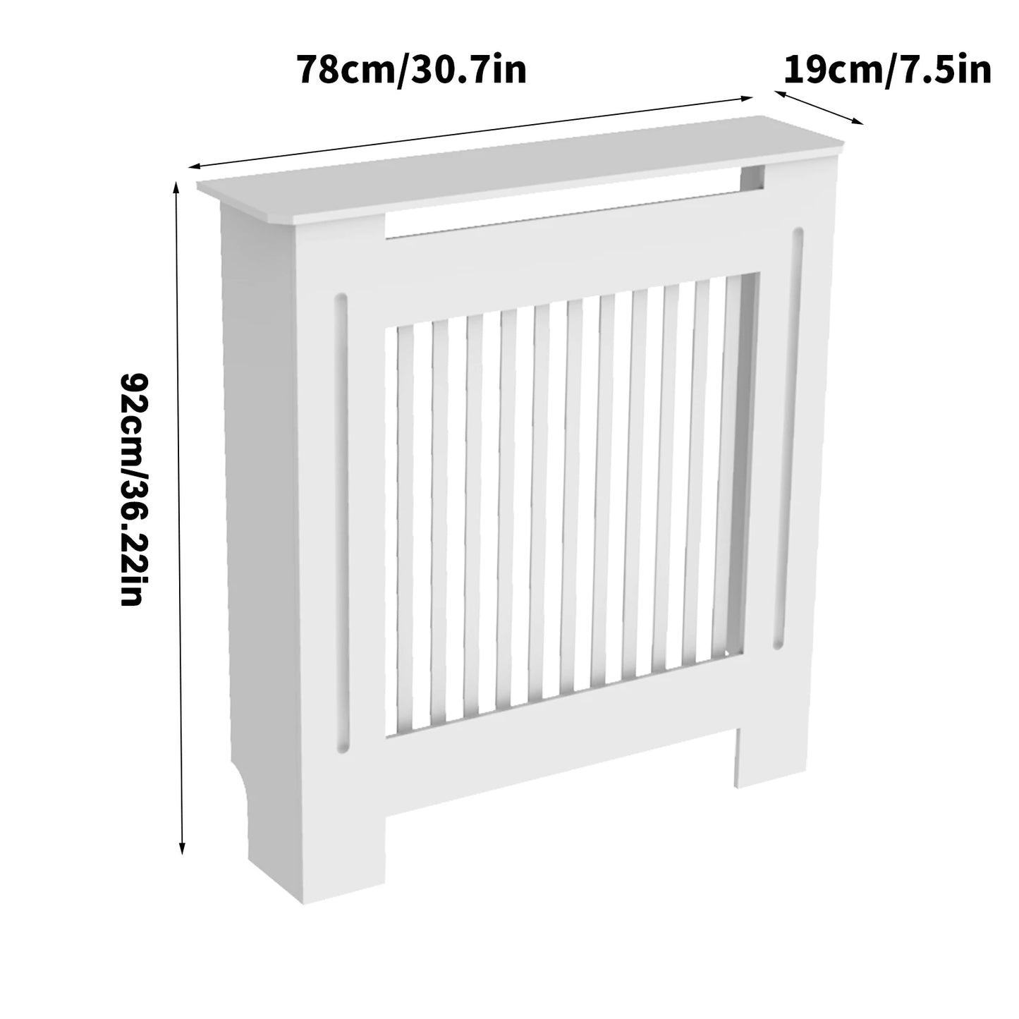 Wisfor Radiator Cover Wall Cabinet MDF Modern Wood