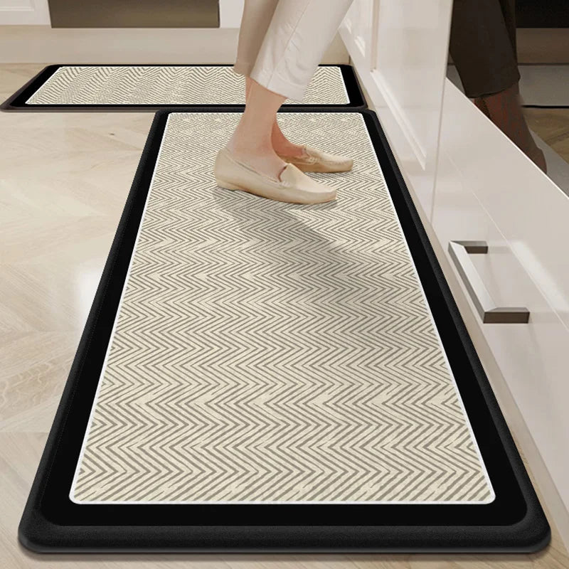 VIKAMA1/2Pcs 2025 New Kitchen Floor Mat Non-Slip Soft Noise Reduction Carpet Bathroom Bathroom Door Mat Home Decoration