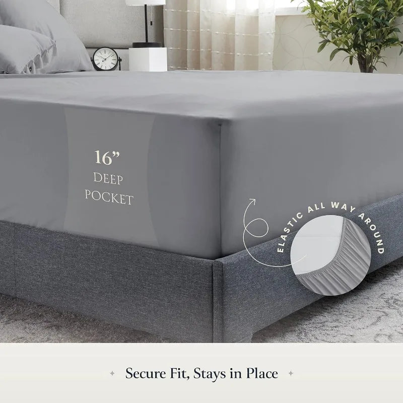 Craft Of Weaving Luxury 6 Piece Sheet Set Wrinkle Free