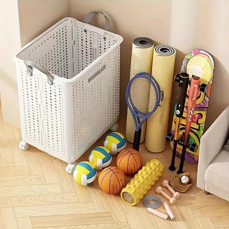 Dirty Clothes Basket Storage Organizer for Home and Laundry