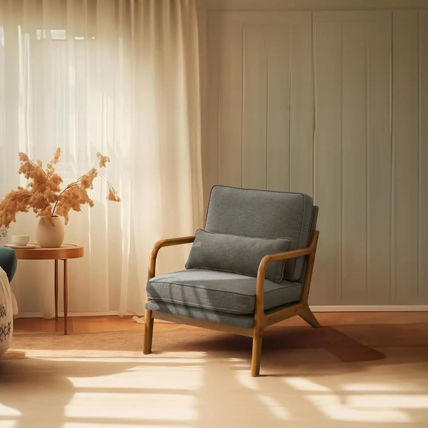 Guangbai Upholstered Mid Century Modern Lounge Chairs Set