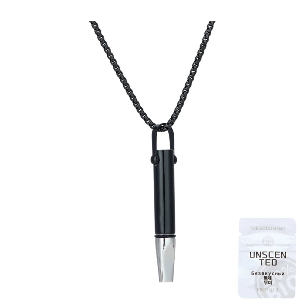 APWIKOGER Breathing Necklace Quitting Smoking Pendant