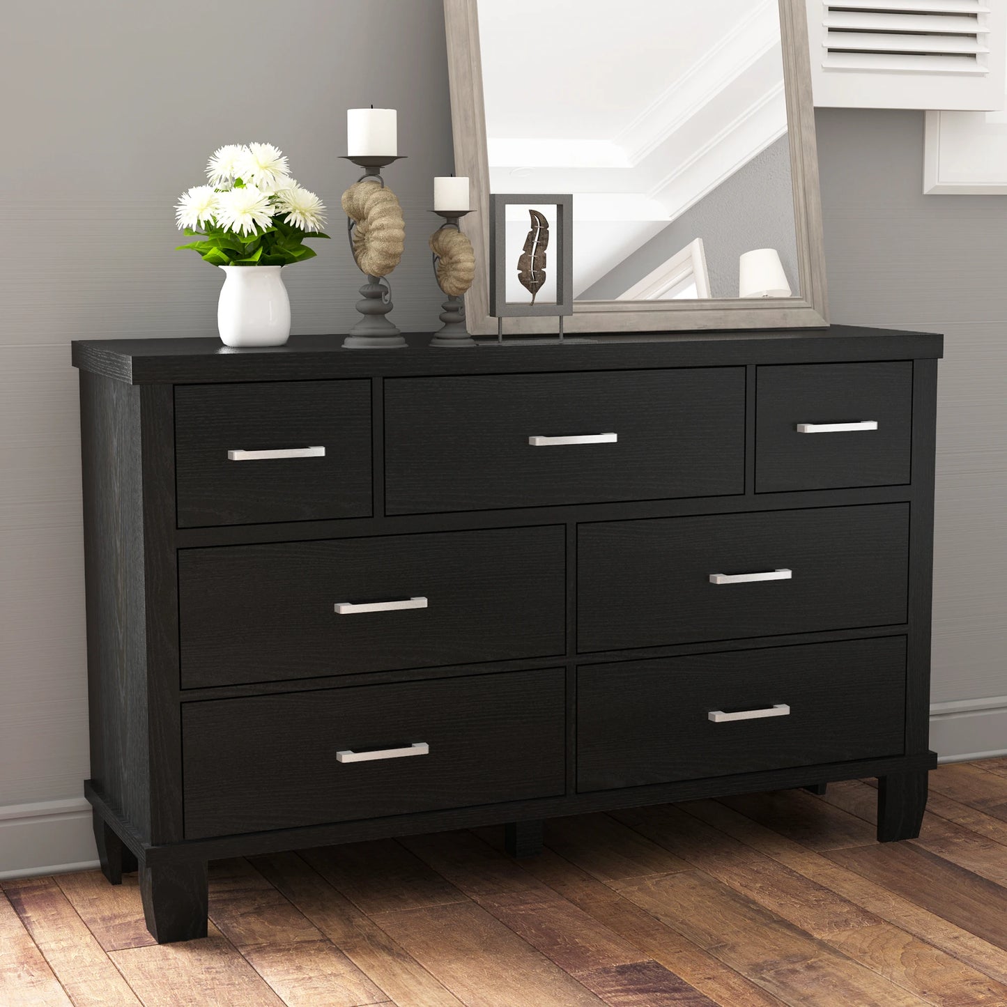 Sweet Blossoms Haven Vintage Dresser With 7 Drawers