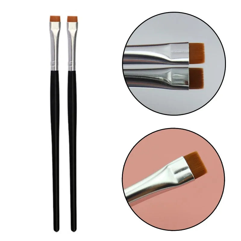 Flat Eyebrow Brush Ultrathin Eyebrows Makeup Brushes Eyeliner Brush Thin Eye Liner Brow Contour Concealer Beauty Brush Tool