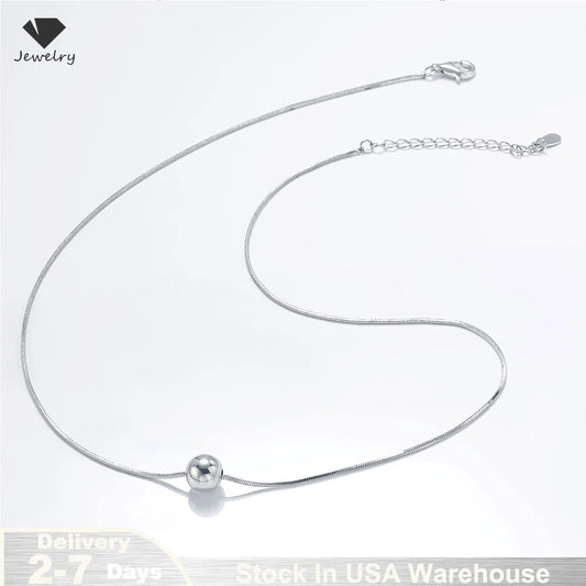 S925 Sterling Silver Necklace Hypoallergenic Women Jewelry