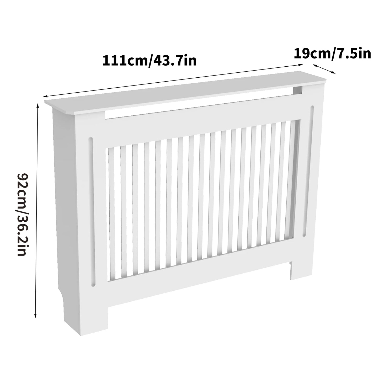 Wisfor Radiator Cover Wall Cabinet MDF Modern Wood