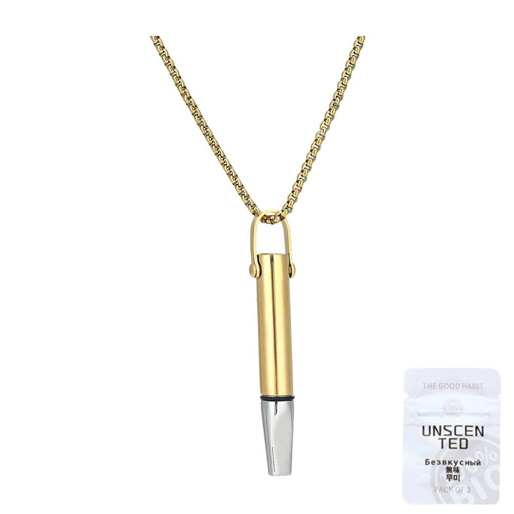 APWIKOGER Breathing Necklace Quitting Smoking Pendant
