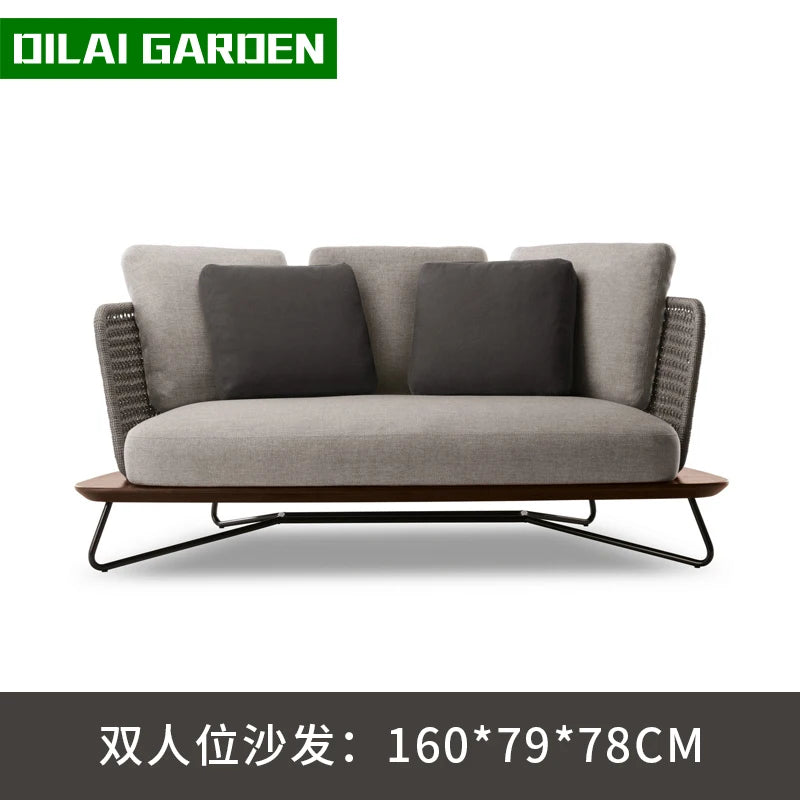 DUTRIEUX Lounge Terrace Sofa 3 Person Outdoor Furniture