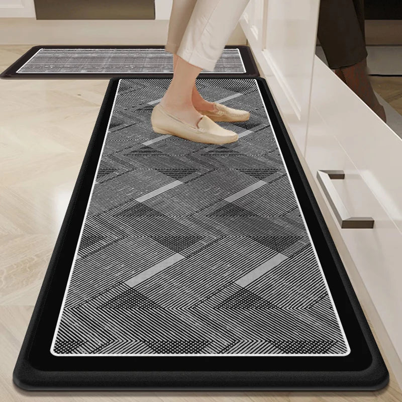 VIKAMA1/2Pcs 2025 New Kitchen Floor Mat Non-Slip Soft Noise Reduction Carpet Bathroom Bathroom Door Mat Home Decoration