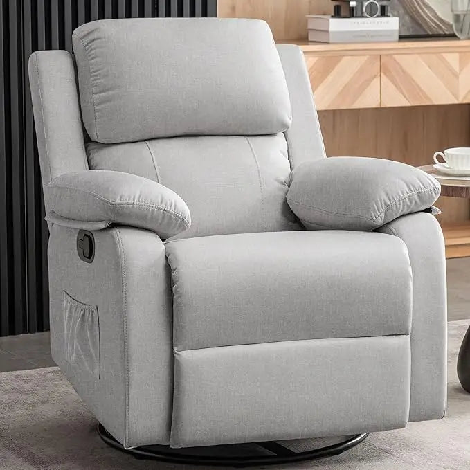 Masterpiece Recliner Chair 360 Swivel Rocker For Small Rooms