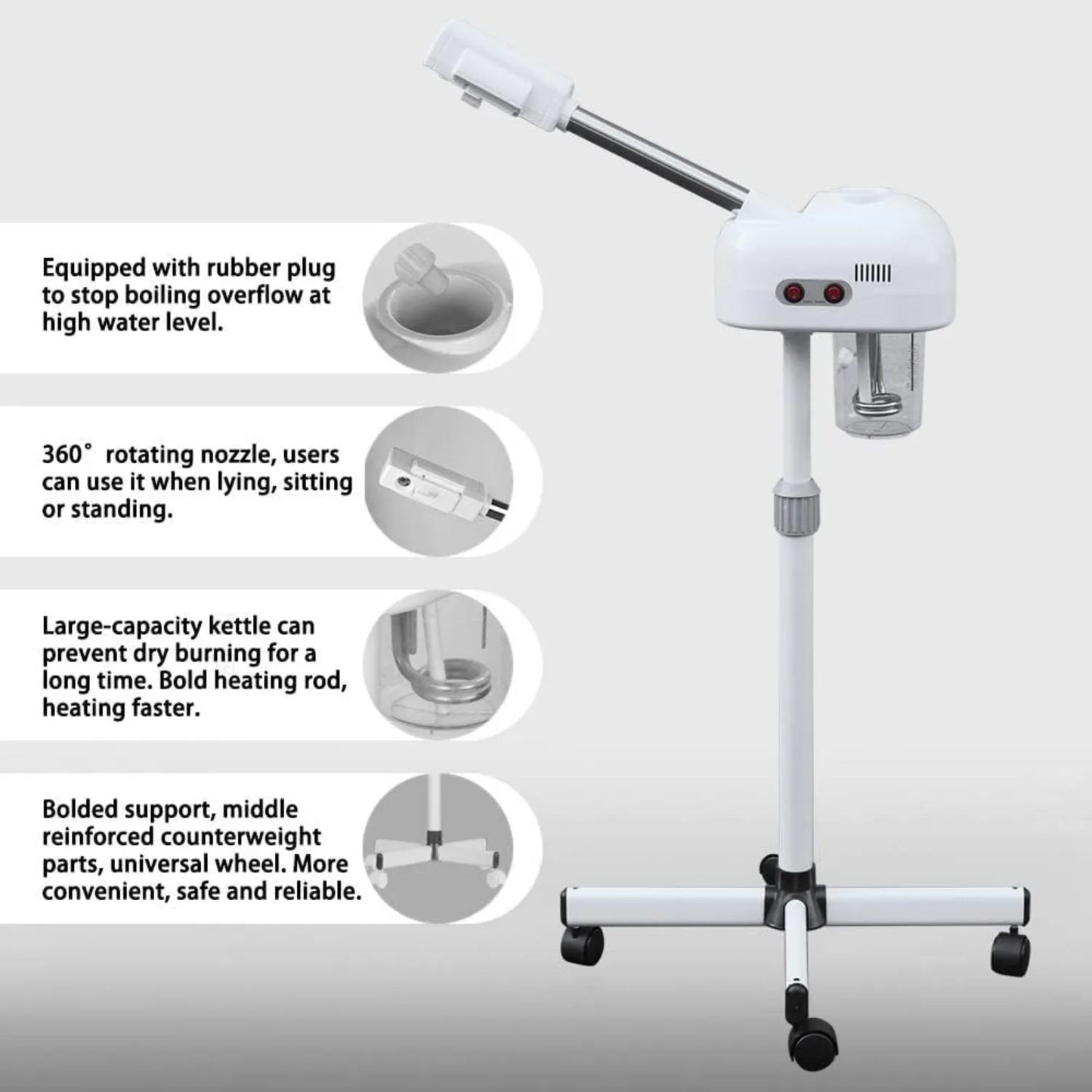 Bymaocar Professional Facial Steamer For Salon Home Care