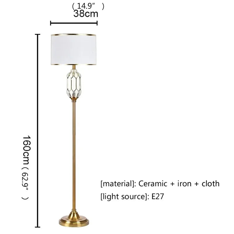 OUFULA Dorian Floor Lamp Modern LED Ceramic Decor Design