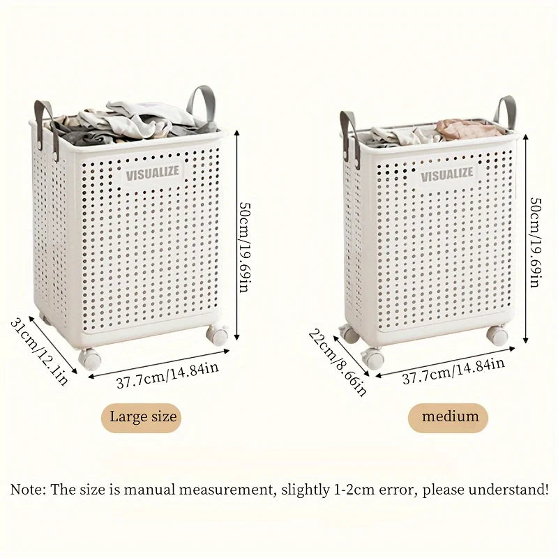 Dirty Clothes Basket Storage Organizer for Home and Laundry