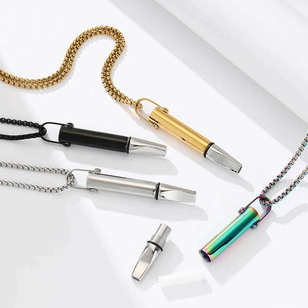 APWIKOGER Breathing Necklace Quitting Smoking Pendant